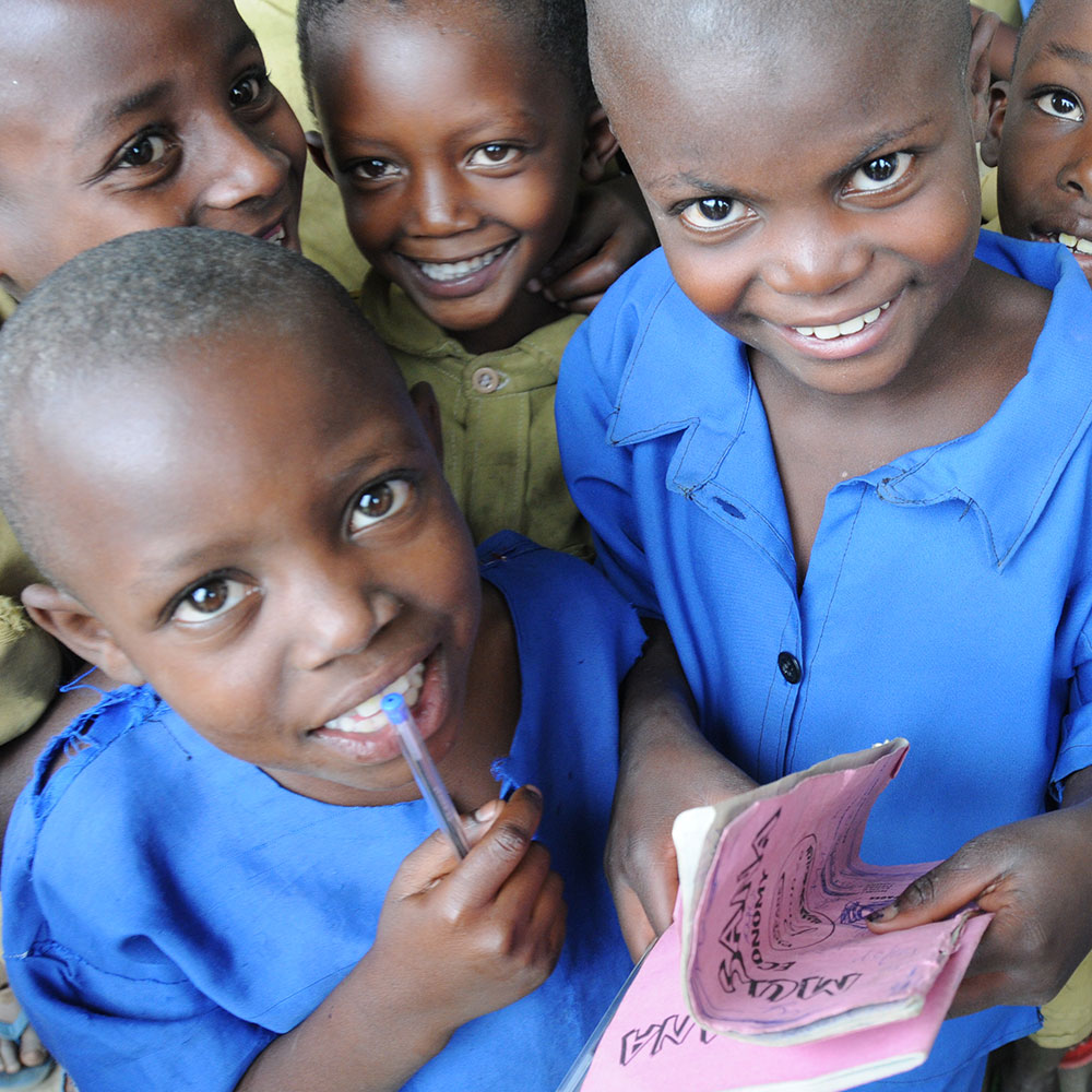 Kinder im Projekt Vision Jeunesse Nouvelle in Ruanda.