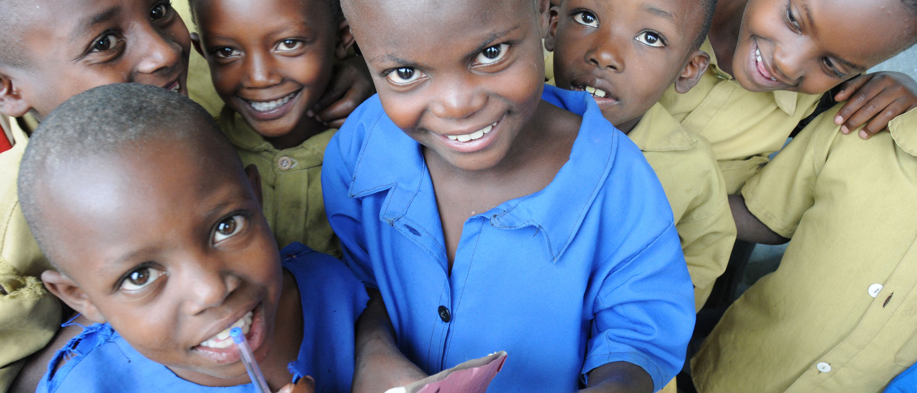 Kinder im Projekt Vision Jeunesse Nouvelle in Ruanda.